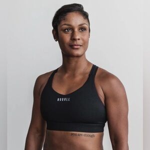 NWT NOBULL Women's Pace Running Sports Bra - XS - Black